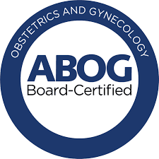 Board certified in Obstetrics and Gynecology